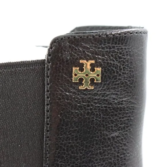 NIB Tory Burch Square Toe Banana Chelsea Boots (80mm) in Perfect Black US 8.5
