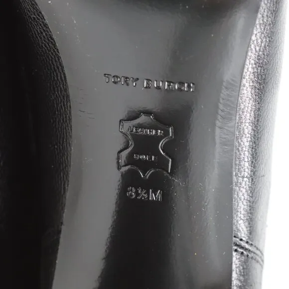 NIB Tory Burch Square Toe Banana Chelsea Boots (80mm) in Perfect Black US 8.5