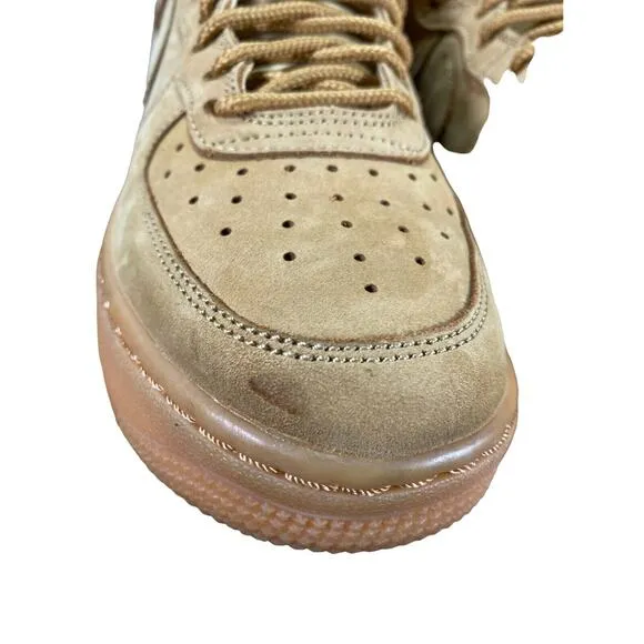 Nike Air Force 1 high LV8 #807617-200 Flax Wheat Size 4.5Y Lace Up Sneakers