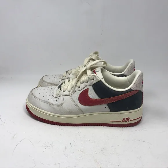 Nike Air Force 1 Low 'Chicago' Sneaker, Men's Size 9 - White/Red/Black PRE-OWNED