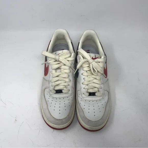 Nike Air Force 1 Low 'Chicago' Sneaker, Men's Size 9 - White/Red/Black PRE-OWNED