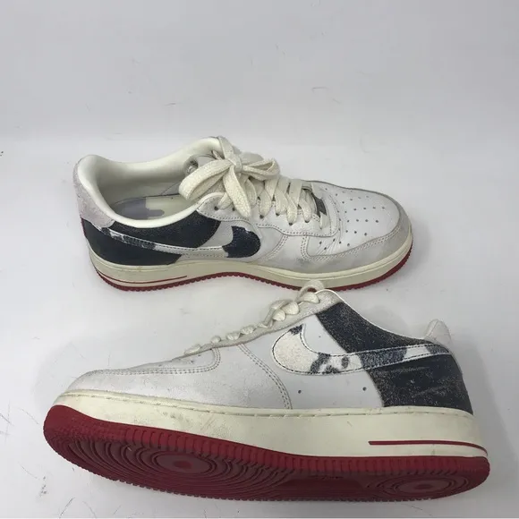Nike Air Force 1 Low 'Chicago' Sneaker, Men's Size 9 - White/Red/Black PRE-OWNED