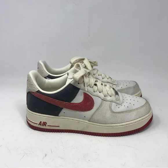 Nike Air Force 1 Low 'Chicago' Sneaker, Men's Size 9 - White/Red/Black PRE-OWNED