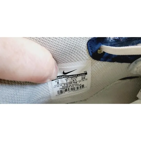 Nike Air Force 1 Mid '07 Denim Gum, Size 8, Pre-Owned Good Condition