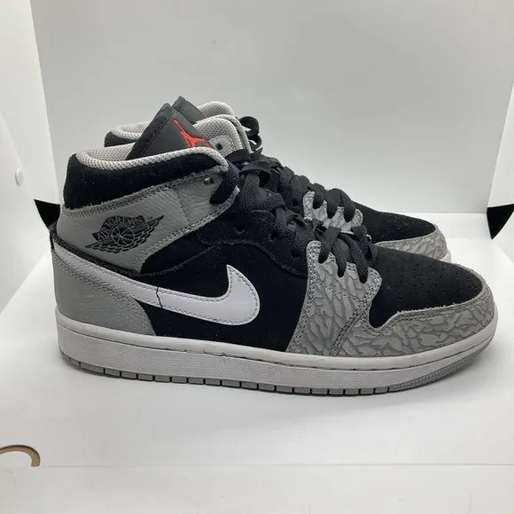Nike Air Jordan 1 Retro Mid Youth 7 Elephant Toe Shoes Sneakers DM6216-016