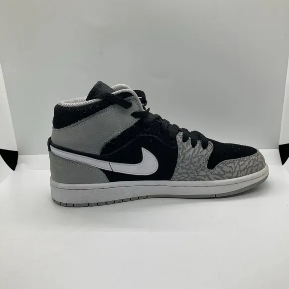 Nike Air Jordan 1 Retro Mid Youth 7 Elephant Toe Shoes Sneakers DM6216-016