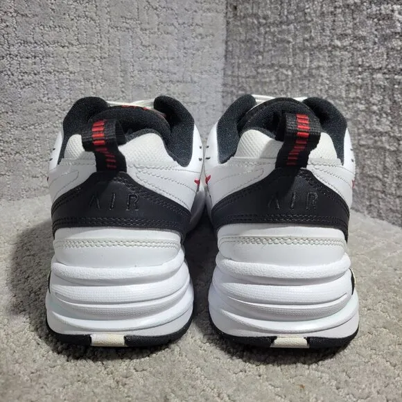 Nike Air Monarch IV Men's Size 10 US White Black Leather Casual Shoes 415445-101