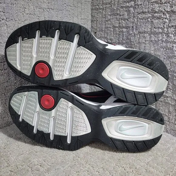 Nike Air Monarch IV Men's Size 10 US White Black Leather Casual Shoes 415445-101