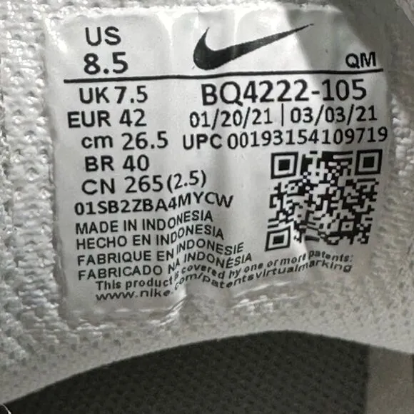 Nike Court Royale AC Casual Shoes [BQ4222-106] White Gum | Men's Size 8,5