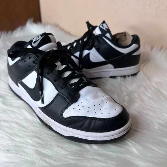 Nike Dunk Low Panda Black White Shoes Size 10