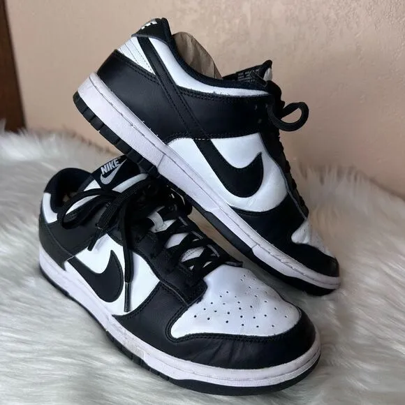 Nike Dunk Low Panda Black White Shoes Size 10