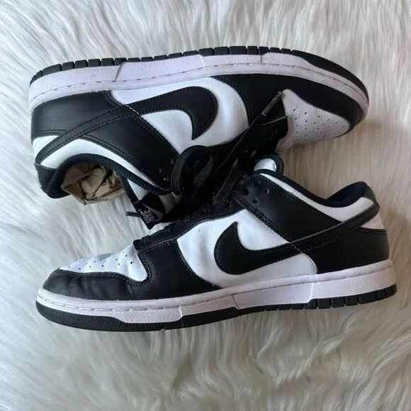 Nike Dunk Low Panda Black White Shoes Size 10