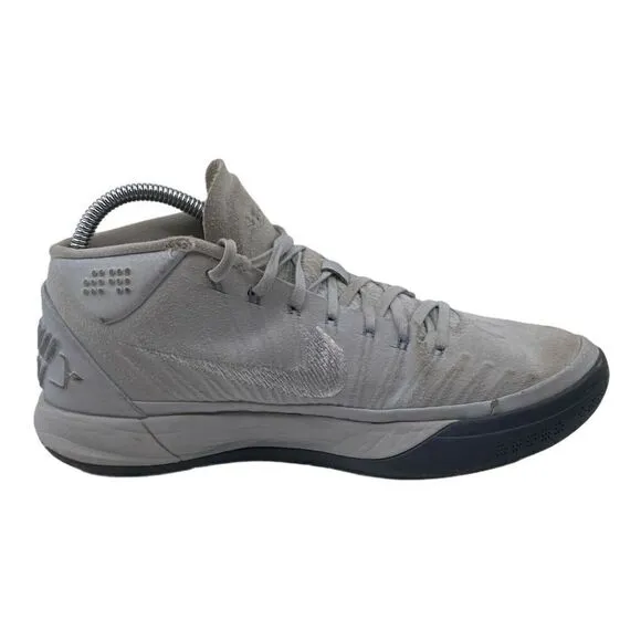 Nike Kobe A.D. Mens Sz 7.5 White Mid Top Pure Platinum Athletic Shoes 922482-004