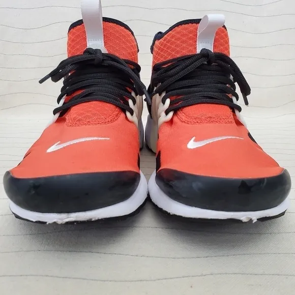 Nike Mens Air Presto Mid Utility Orange Black White Shoes DC8751-800 Size 9