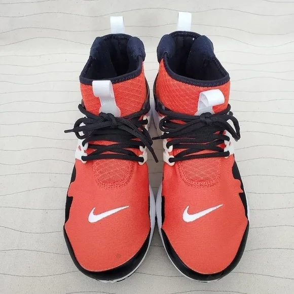 Nike Mens Air Presto Mid Utility Orange Black White Shoes DC8751-800 Size 9