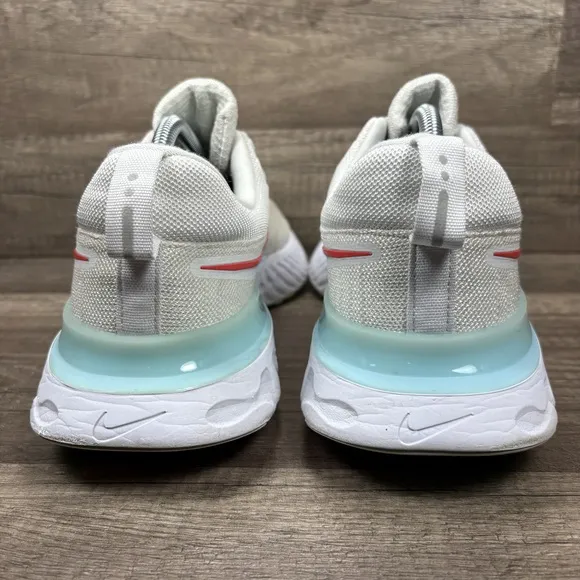 Nike React Infinity Flyknit White Mens US Size 11.5 CT2357-102 Running Shoes