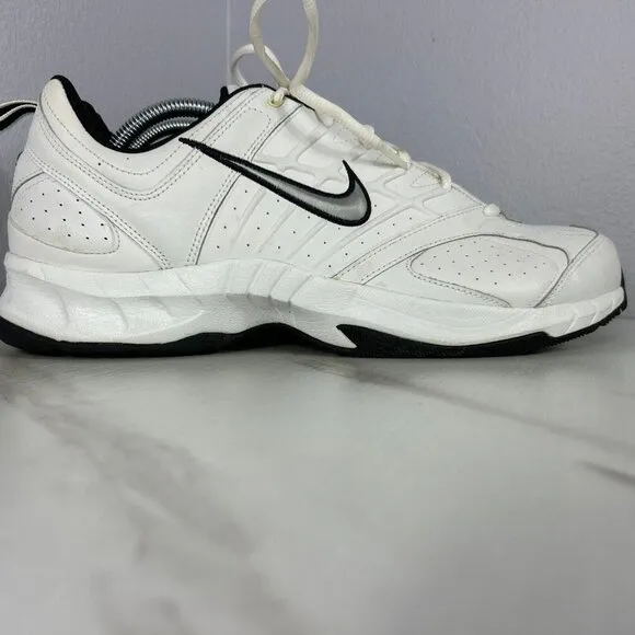 Nike T Lite V RX 315347-101 White Leather Casual Shoes Sneakers Men's Size 11.5