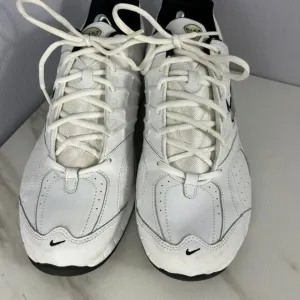 Nike T Lite V RX 315347-101 White Leather Casual Shoes Sneakers Men's Size 11.5