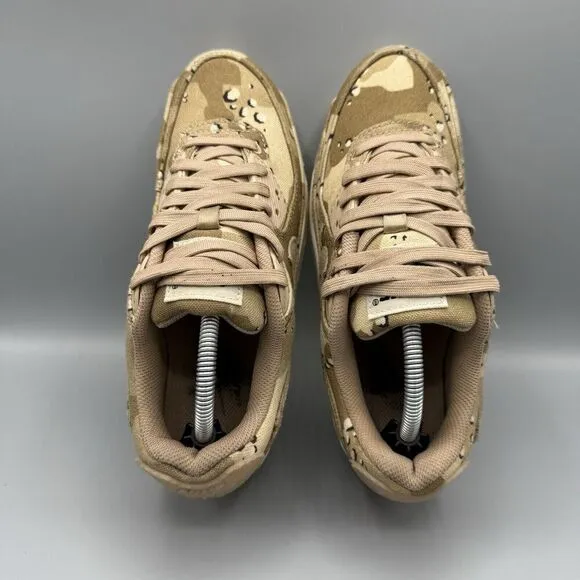 Nike Womens Air Max 90 DX2313-200 Brown Running Shoes Sneakers Size 7