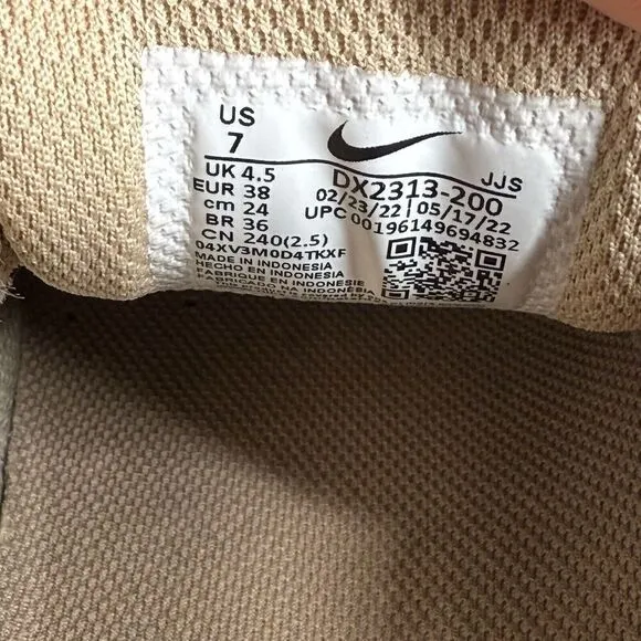 Nike Womens Air Max 90 DX2313-200 Brown Running Shoes Sneakers Size 7
