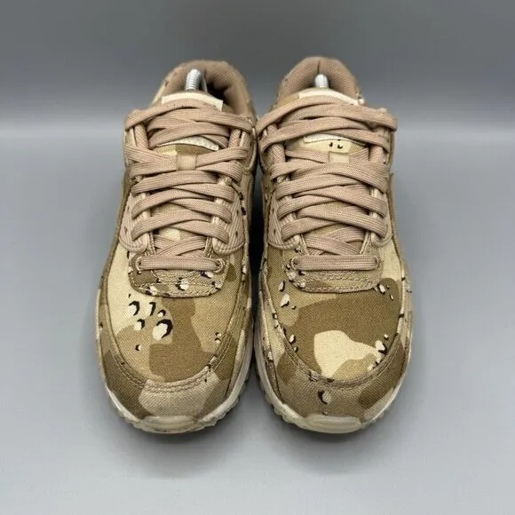 Nike Womens Air Max 90 DX2313-200 Brown Running Shoes Sneakers Size 7