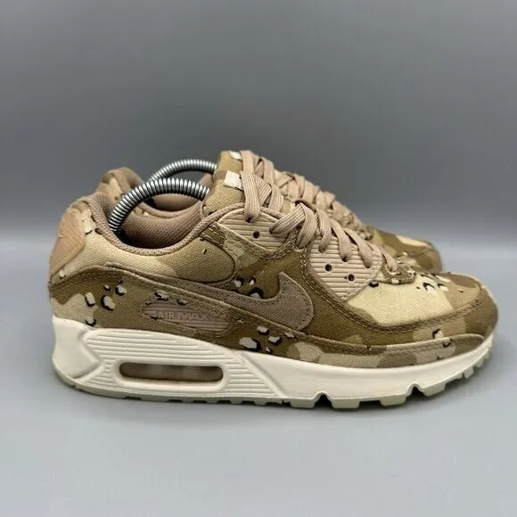 Nike Womens Air Max 90 DX2313-200 Brown Running Shoes Sneakers Size 7