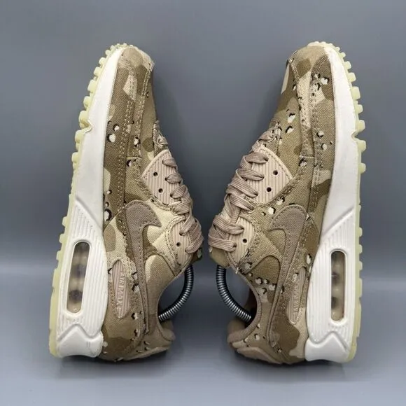 Nike Womens Air Max 90 DX2313-200 Brown Running Shoes Sneakers Size 7
