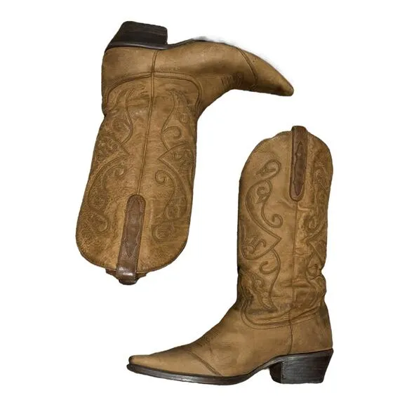 Nine West Evie cowgirl boots size 10