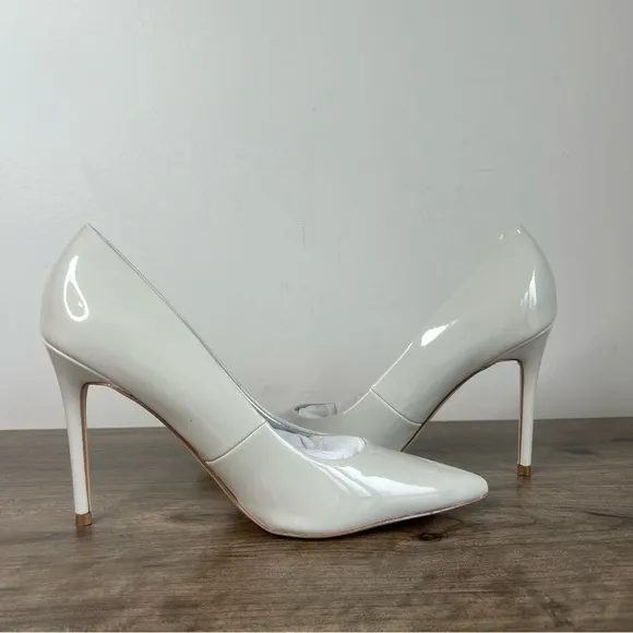 NINE WEST Fresh 3 Women's Stiletto Ivory Pump Size 8 SKU#24489