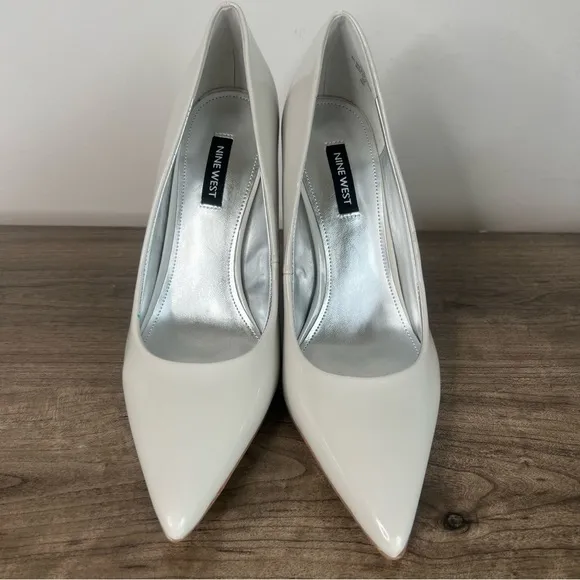 NINE WEST Fresh 3 Women's Stiletto Ivory Pump Size 8 SKU#24489
