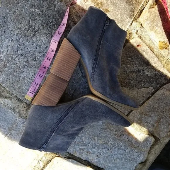 Nine West Kirbyo Suede Leather Heel Boots Size 7.5