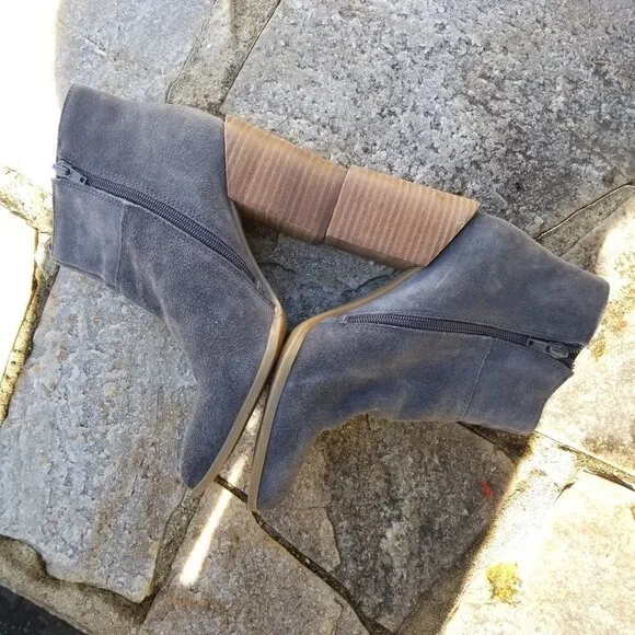 Nine West Kirbyo Suede Leather Heel Boots Size 7.5