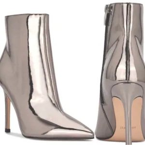 Nine West Metallic Stiletto Bootie NWT