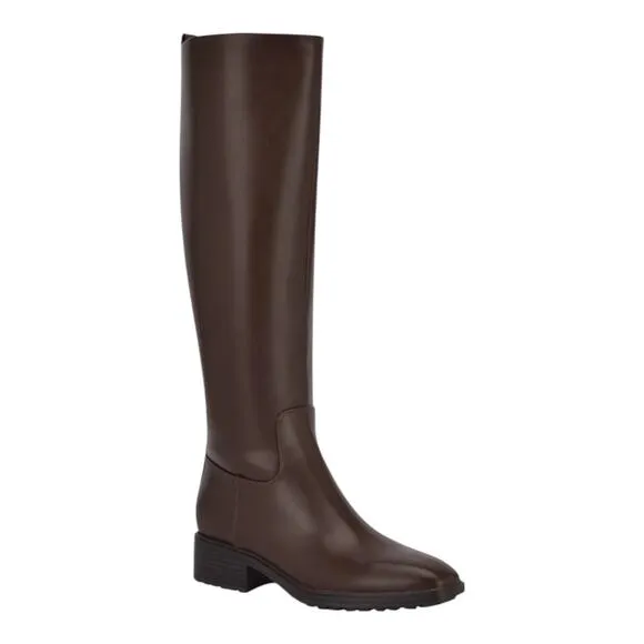 Nine West Women's Barile Knee High Riding Boots Brown Size 10