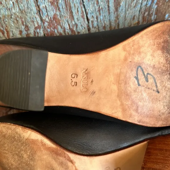 Nisolo Austin Heel Leather Boots Black Leather Size 6.5