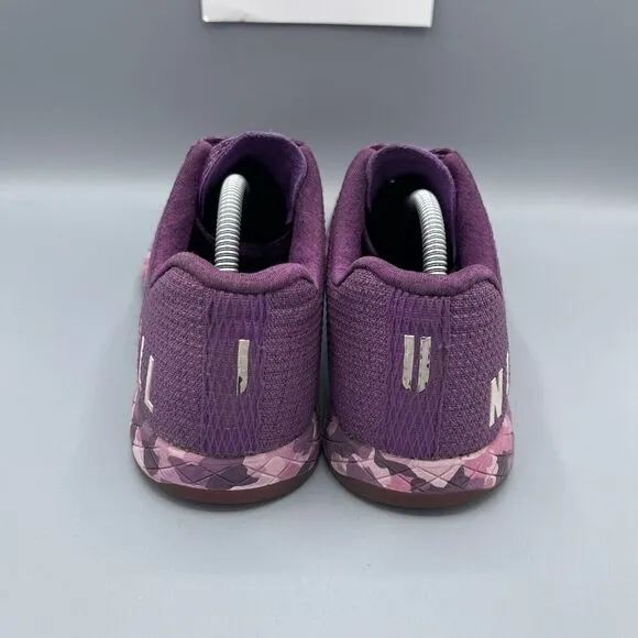 NoBull Trainer Sneaker Shoes Purple Heather Camo Sole Superfabric Upper W8 /M6.5