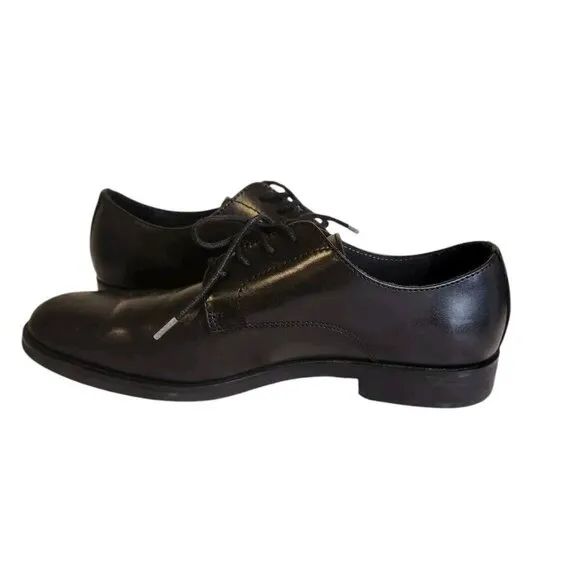 Nordstrom Men’s Black Leather Ortholite Dress Shoes Size 8 Classic Office
