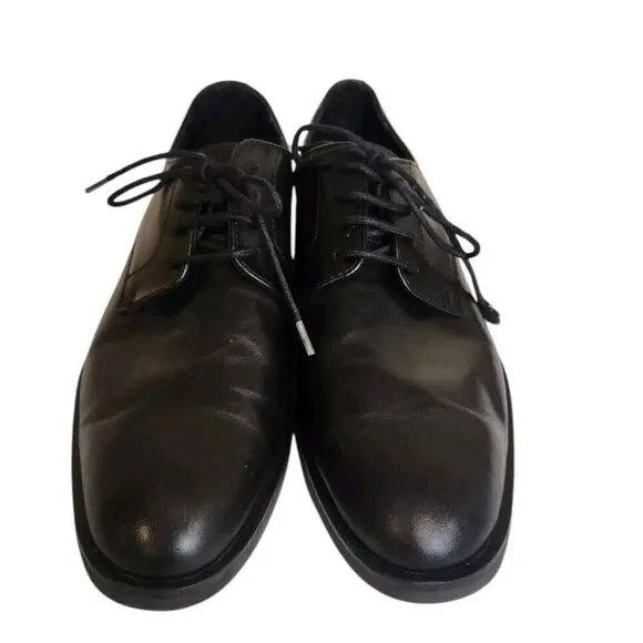 Nordstrom Men’s Black Leather Ortholite Dress Shoes Size 8 Classic Office