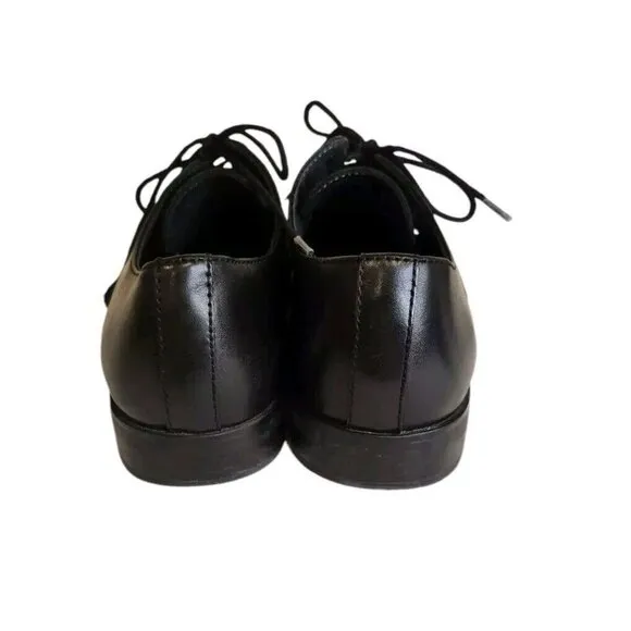 Nordstrom Men’s Black Leather Ortholite Dress Shoes Size 8 Classic Office