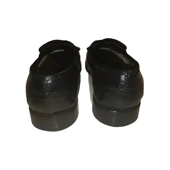 Nunn Bush Dress Shoes Men's Size 11 Black Flex Leather Closed Toe Pull On
