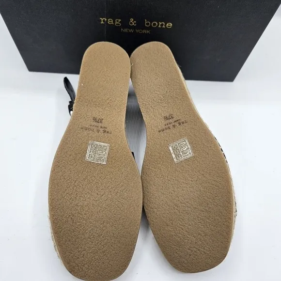 NWB Rag &amp; Bone Calla black suede sandals size 7.5
