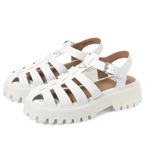 NWOB DV Dolce Vita Loera Caged Fisherman Lug Sole Platform Sandals Ivory Size 9