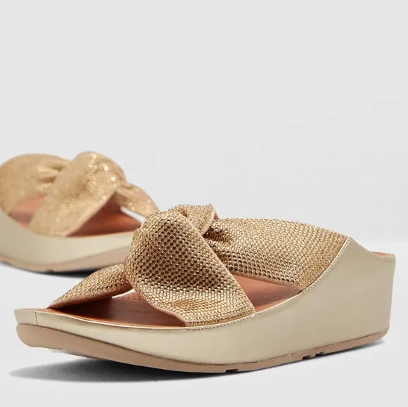 NWOB Fitflop Twiss Crystal Slide Sandals