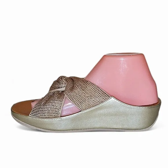 NWOB Fitflop Twiss Crystal Slide Sandals
