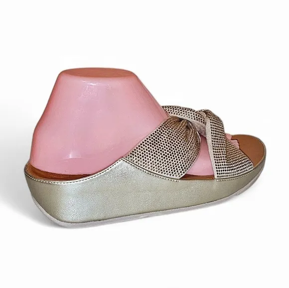 NWOB Fitflop Twiss Crystal Slide Sandals