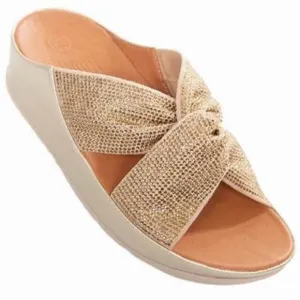 NWOB Fitflop Twiss Crystal Slide Sandals