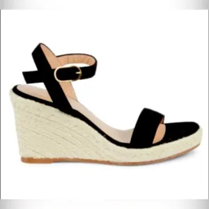 NWOB STUART WEITZMAN Teddi Wedge Sandals, Sz. 8.5