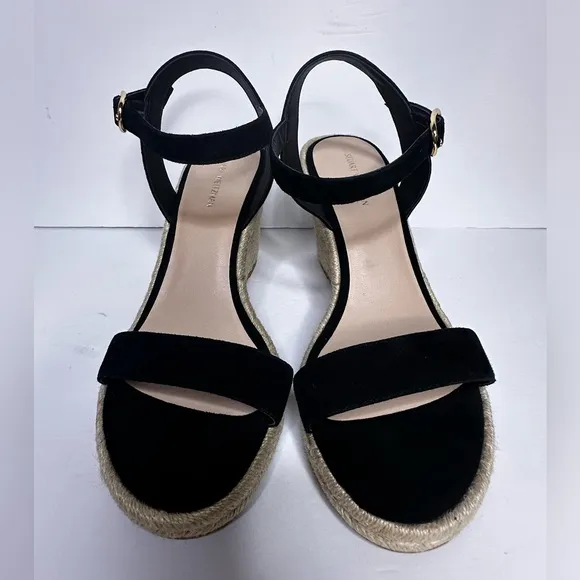NWOB STUART WEITZMAN Teddi Wedge Sandals, Sz. 8.5