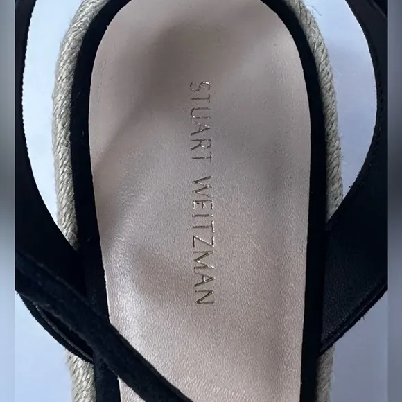 NWOB STUART WEITZMAN Teddi Wedge Sandals, Sz. 8.5