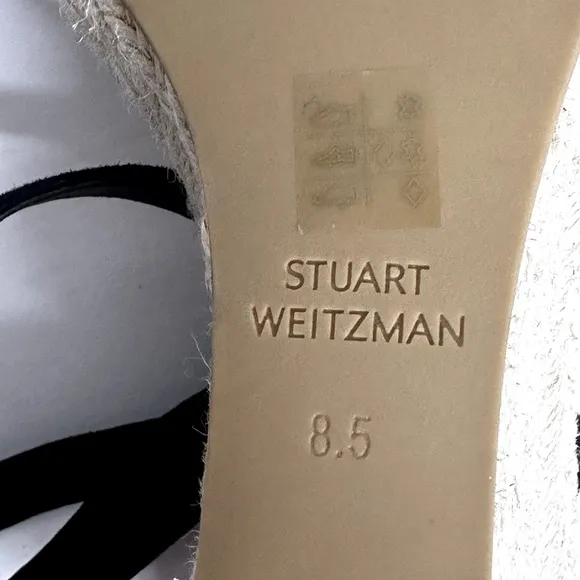 NWOB STUART WEITZMAN Teddi Wedge Sandals, Sz. 8.5